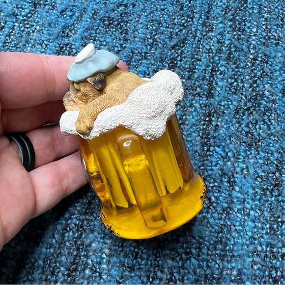 Zelda Wisdom 2006 Had Beer Want Milk Mini Clock Bulldog Figurine - Picture 7 of 10